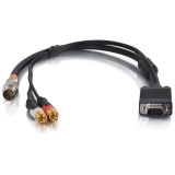 C2g 60111 Rapidrun Hd15+2 Rca Flying Lead 1.5ft Mf