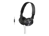 Sony MDR-ZX310AP/B Mdr-zx310ap On-ear Headphones With Microphone - Bla