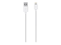 Belkin F8J023BT3M-WHT Synccharge Cable,2.4a,ltg,3m,white