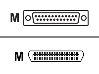 Okidata 70000803 Printer - 25 Pin D-sub (db-25) - Male - 36 Pin Centro