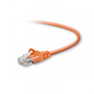 Belkin A3L791-15-ORG 15ft Cat5e Patch Cable, Utp, Orange Pvc Jacket, 2