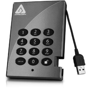 Apricorn A25-PL256-V500 Aegis Padlock 500gb Secure Usb Hard Drive