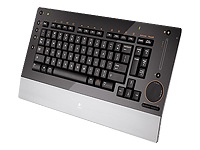 Logitech 967685-0403 Dinovo Edge Adv Keyboard Ultra Slim Design Glassy