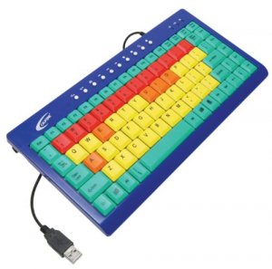 Ergoguys KB1 Califone Kids Computer Keyboard Usb Color Coded Keys By