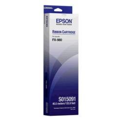 Epson S015091 Ribbon Cartridge - Dot Matrix - 7500000 Characters - Bla