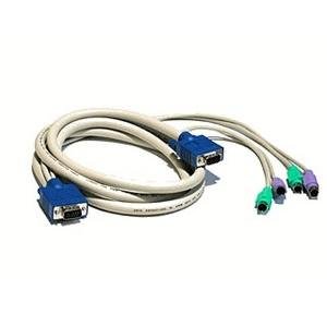 Avocent CSER-6A Cybex Kvm Cable 6 Feet Serial Vga Color Coded