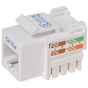 Belkin R6D024-AB5EWT25 Cat5e Modular Keystone Jack White (pack Of 25)