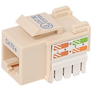 Belkin R6D024-AB5EIV25 Cat5e Modular Keystone Jack Ivory (pack Of 25)