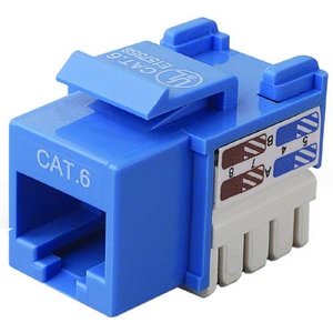 Belkin R6D026-AB6BLU25 Cat6 Chnl Cert Keystn Jck  568a568b25pack Blue