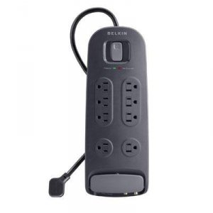 Belkin BV108230-06-BLK 8out Surge Protector 6ft Cord