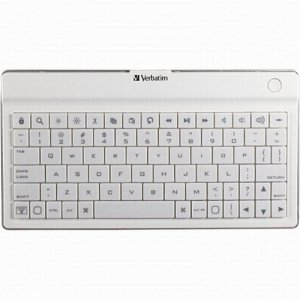 Verbatim 97754 Bluetooth Wireless Ultra-slim Mobile Keyboard, , White