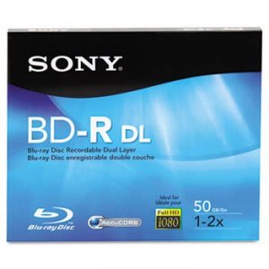 Sony BNR50R2H 1 Pack Bray 50gb Dl Worm Op Disc W Jc