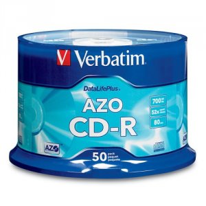 Verbatim 94523 (r)  700mb 80-minute 52x Datalifeplus(r) Cd-rs, Branded