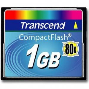 Transcend TS1GCF80 1gb Compact Flash Card