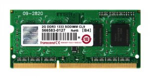 Transcend TS256MSK64V3N 2gb Ddr3 1333 (pc3 10666) So-dimm 204pin (256m