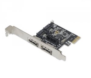 Syba SD-PEX40049 Pcie 2.0 Sata 6gbps 2e2i, 2x Int2x Ext