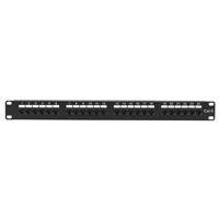 Black JPM624A Economy Cat6 Patch Panel, 24-port 1u