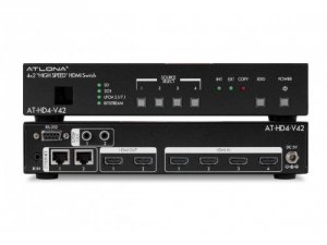 Atlona AT-HD4-V42 4x2 Hdmi Switch With Audio S Pdif Outs And Rs232 Ir 