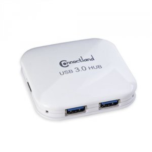 Syba CL-HUB20127 Usb 3.0 4-port External Hub, White Color, Ul 3.5a Pow