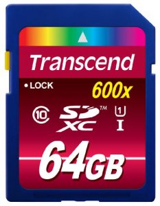 Transcend TS64GSDXC10U1 64gb Sdxc Class10 Uhs-i Card,600x