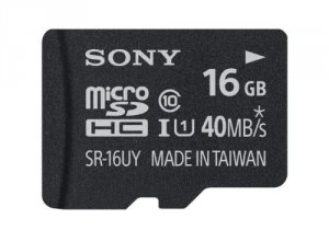 Sony SR16UYA/TQMN 16gb Microsdhc Uhs 1 R40 Class10