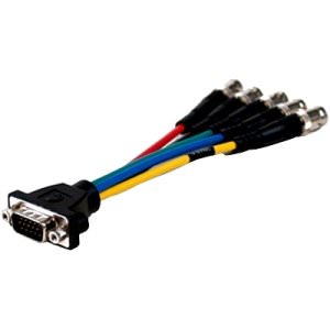 Comprehensive VGA15P-5BJ-6INHR Hd15 M To 5bncf Cable 6 In