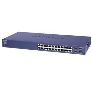 Netgear GS728TXS-100NES Prosafe 24pt Gig Ethernet Stk Smart Switch W 4