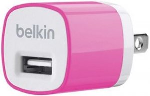 Belkin F8J017TTPNK Single Micro Ac Charger,5v,1a,pink