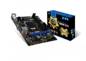 Msi B85M-E33 B85 Entry Hdmi Business Platform , Uatx, Intel B85, Intel