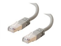 C2g 28700 75ft Shielded Cat5e Network Patch Cable - Gray