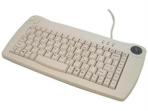 Adesso ACK-5010PW Ack-5010 - Mini-trackball Keyboard (white Ps2)