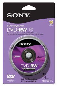 Sony 10DMW30RS2H Disc Dvd Rw 14gb 8cm 10 Pk Spindle Skin Packspindle S