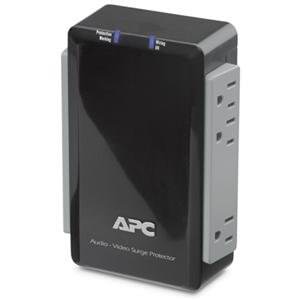 Apc P6V Apc Up  Audiovideo Surge Protector 6 Outlet With Coax Protecti