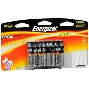 Energizer E92LP-16 Max Alkaline Aaa Batteries, 16 Pack - For Multipurp