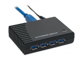 Syba SY-HUB20062 Usb 3.0 4-port External Hub, Ul Adapter,