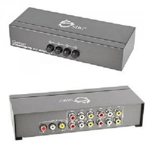 Siig CE-CM0511-S1 4x1 Composite Video  Audio Switch