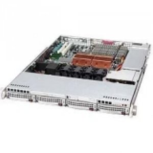 Supermicro CSE-815TQ-600CB Case Cse-815tq-600cb 1u 4x3.5inch Bay Satas