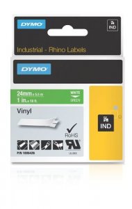 Dymo 1805426 Rhino 1in Green Vinyl 24mm