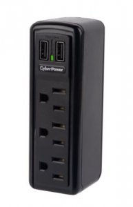 Cyberpower CSP300WU Mobile Surge Protector