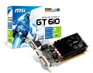 Msi N610GT-MD2GD3/LP Geforce Gt 610 Graphic Card 810 Mhz Core 2 G