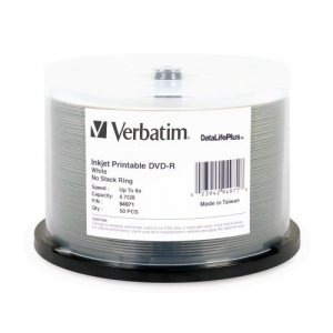 Verbatim 94971 Datalifeplus Dvd-r 4.7gb 8x 50pk Spindle