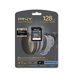 Pny P-SDX128U1-30-GE 128gb Pro 233x Sdxc 35mb Sec