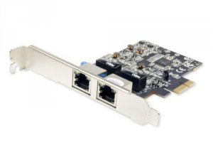 Syba SY-PEX24028 Pcie 2x Rj45 1000-base T Gigabit Etherne