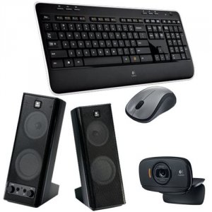 Logitech 920-002553-BN Mk520 Wireless Combo Webcam Hd B525 And X140 Sp