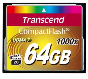 Transcend TS64GCF1000 64gb Cf Card (1000x, Type I )