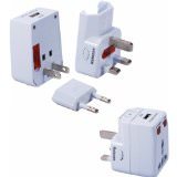 Qvs PA-C2 Premium Universal Travel Power Adaptor With Usb Charger