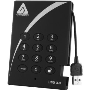 Apricorn A25-3PL256-250 250gb Aes Xts Padlock Secure  Usb 3.0 5400 Rpm