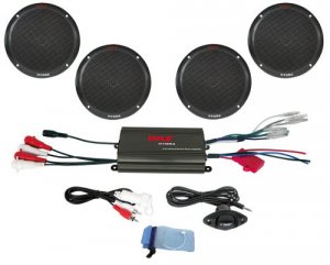 Pyle PLMRKT4B Marine 800w 4ch Amp And 6.5 Speaker System