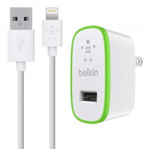 Belkin F8J052TT04-WHT S Micro Ac Charger,5v,2.1aw4 Ltg Cbl,w