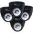 Night CAM-4PK-DM624-BA 4pk 600 Tvl Black Dome Camera   W Audio 24 Led 